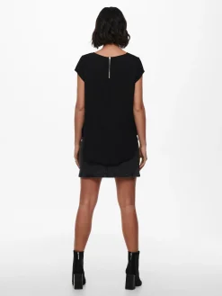 ONLVIC S/S SOLID TOP NOOS PTM - Black