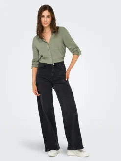 ONLYASMIN-SIESTA LS LI BL SHIRT PNT