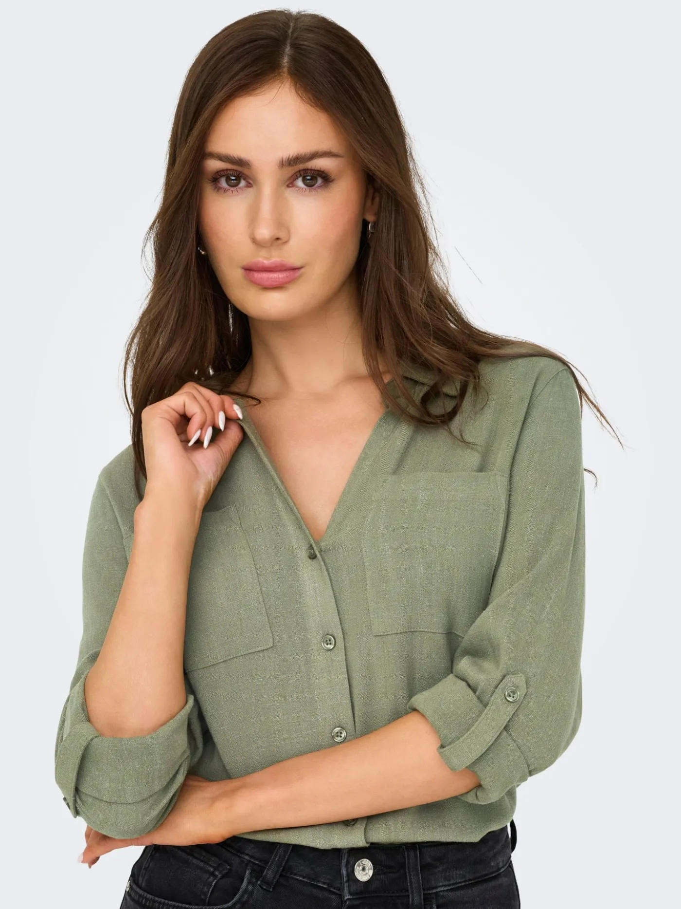 ONLYASMIN-SIESTA LS LI BL SHIRT PNT