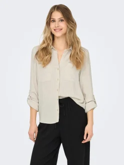 ONLYASMIN-SIESTA LS LI BL SHIRT PNT