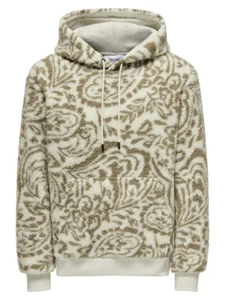 ONSBANKS REG PAISLEY HOODIE SWEAT
