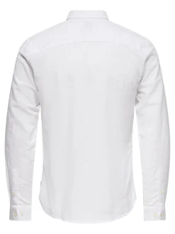 ONSCAIDEN LS SOLID LINEN SHIRT NOOS