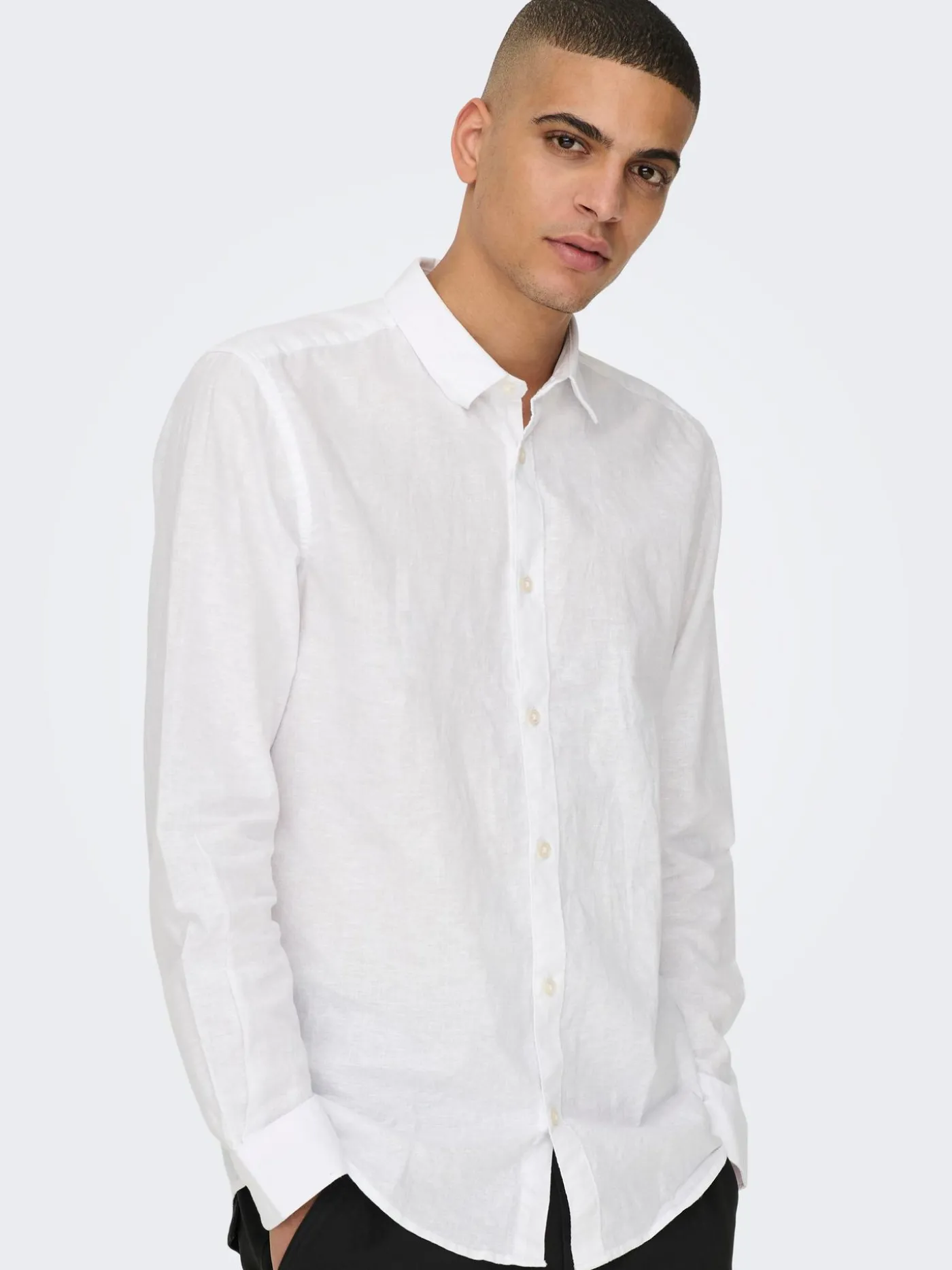 ONSCAIDEN LS SOLID LINEN SHIRT NOOS