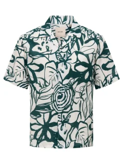 ONSCAIDEN REG FIT AOP LINEN BLEND N