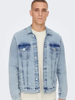 ONSCOIN L. BLUE 4334 JACKET NOOS - Light Blue Den