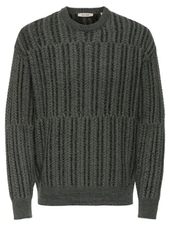 ONSFILL RLX LS CABEL CREW KNIT