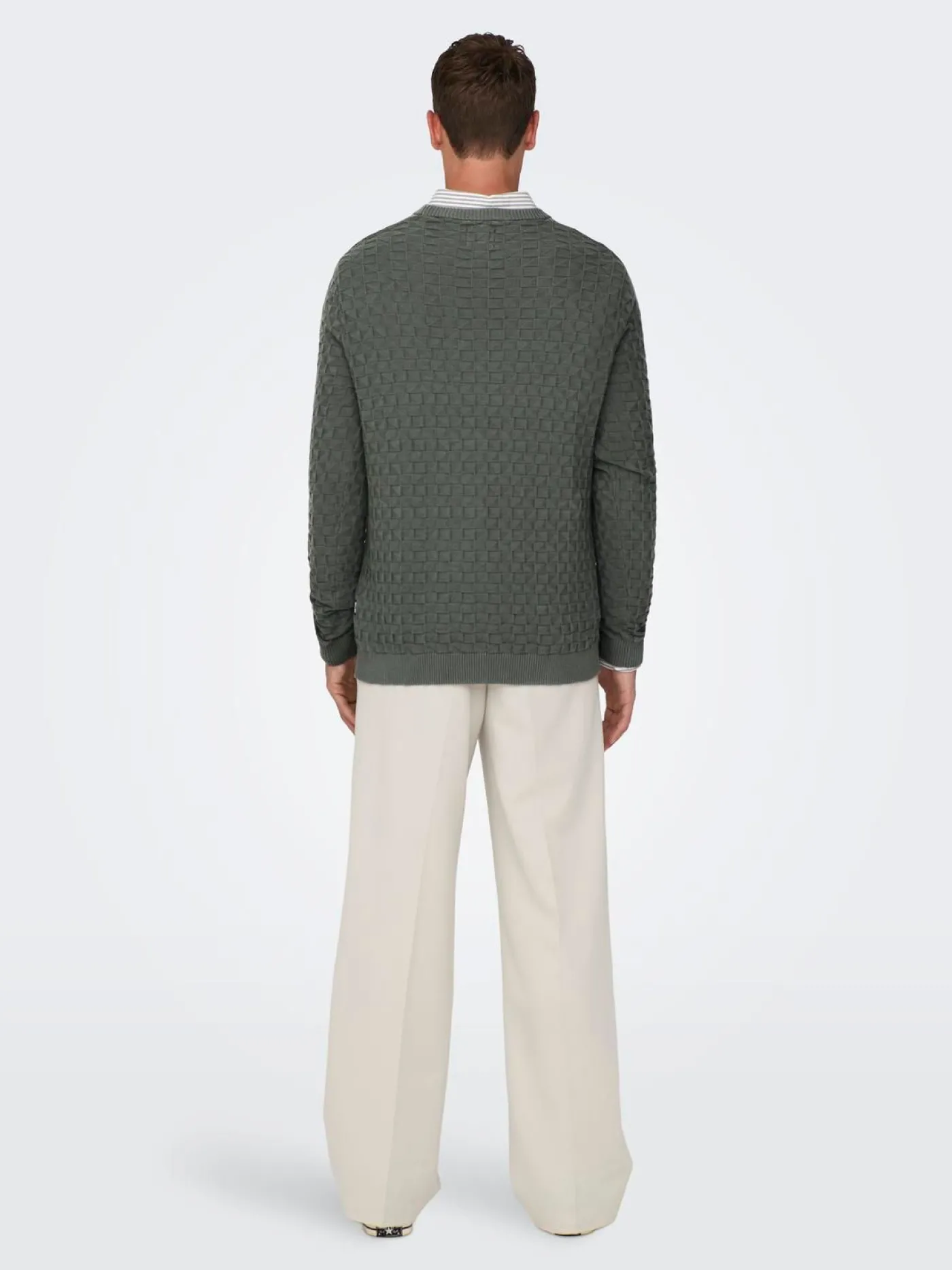 ONSKALLE REG 12 STRUC CREW KNIT NOO