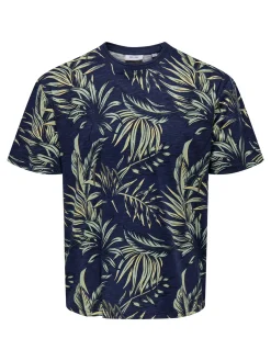 ONSKASH REG LEAF AOP SS TEE