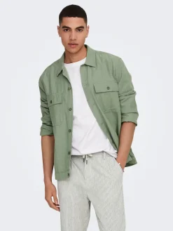 ONSKENNET LS LINEN OVERSHIRT NOOS