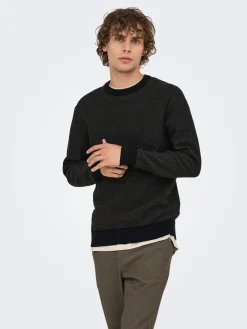 ONSMORGAN 12 STRUCTURE CREW KNIT NO