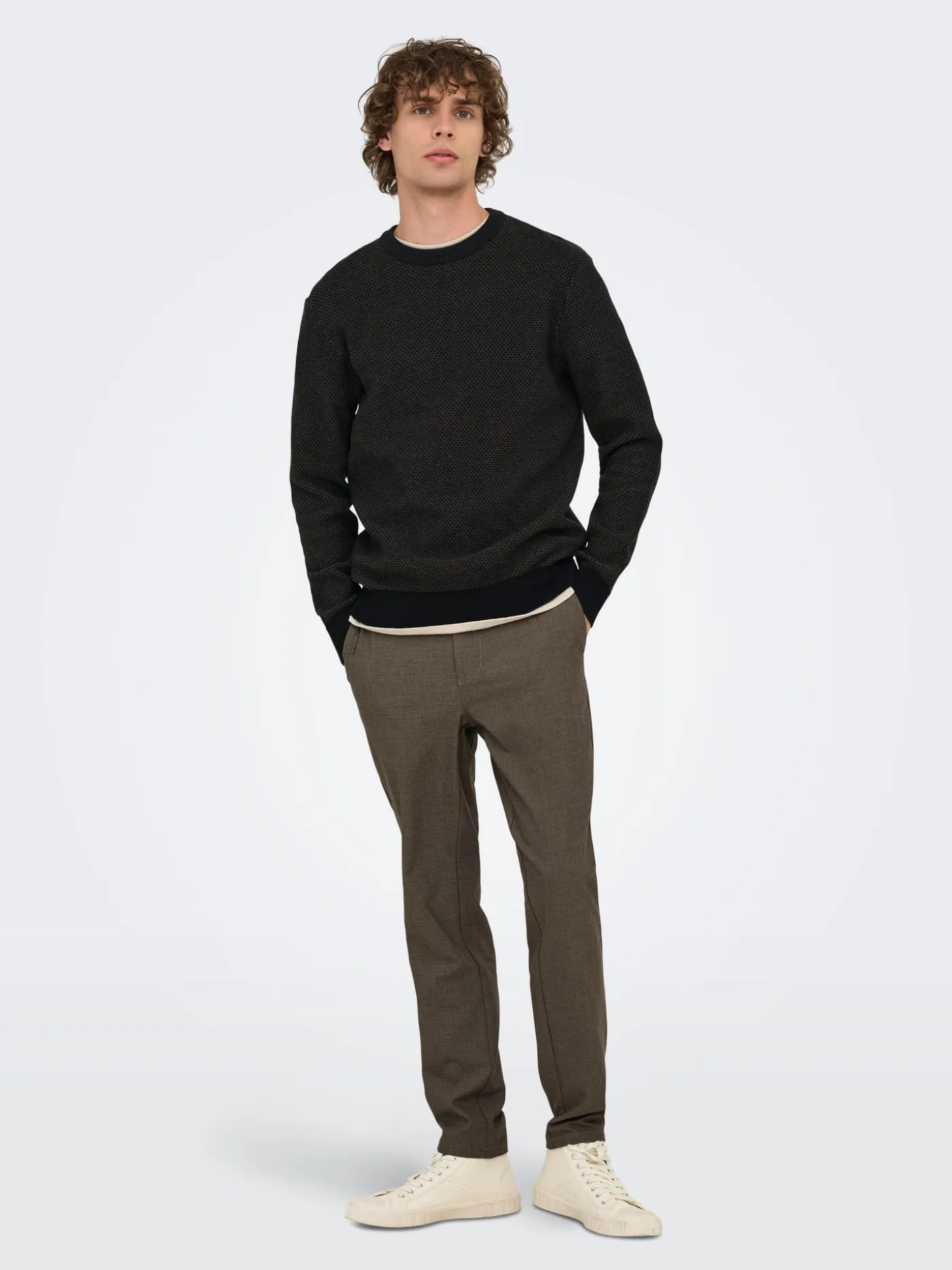 ONSMORGAN 12 STRUCTURE CREW KNIT NO