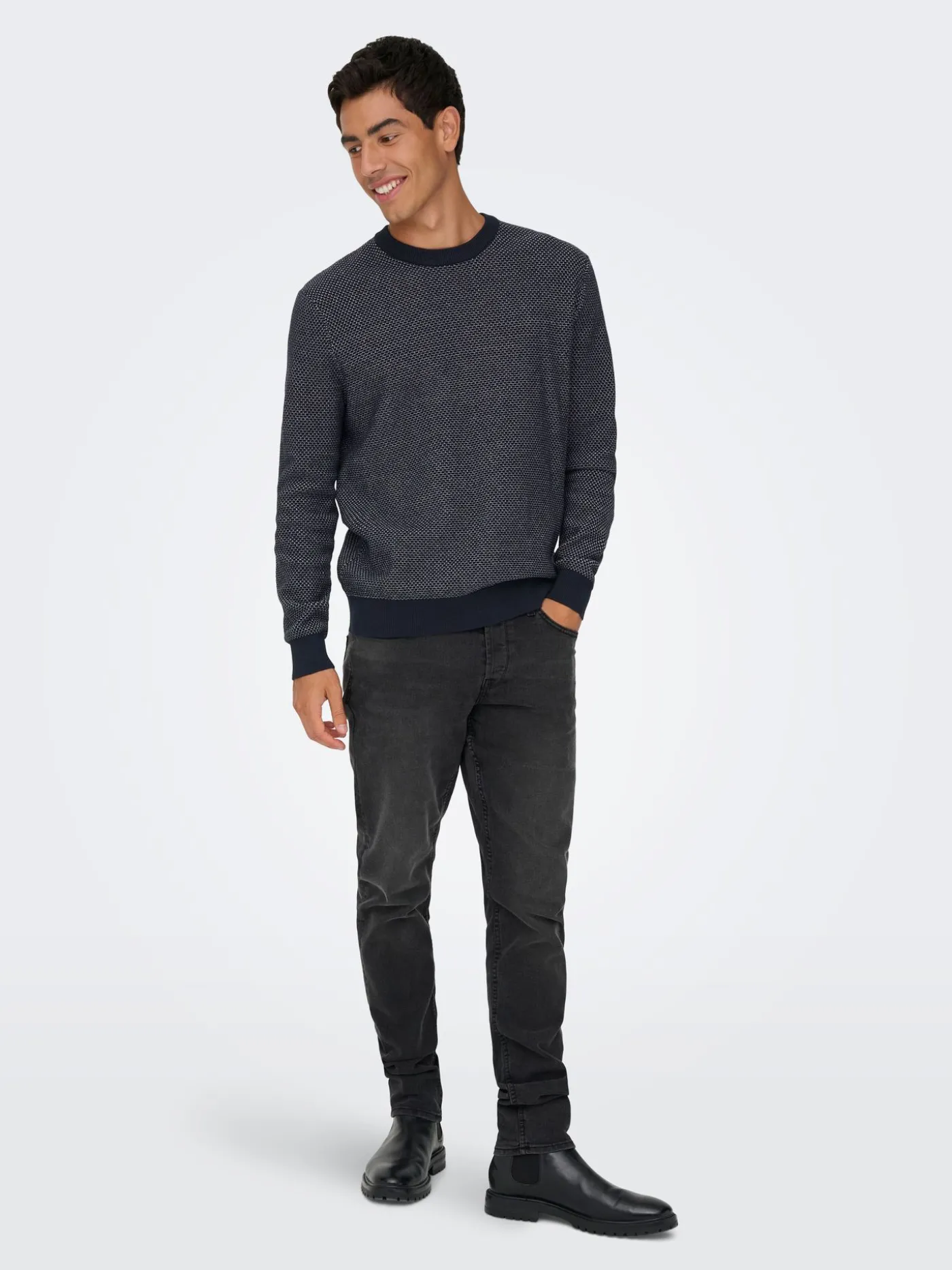 ONSMORGAN 12 STRUCTURE CREW KNIT NO