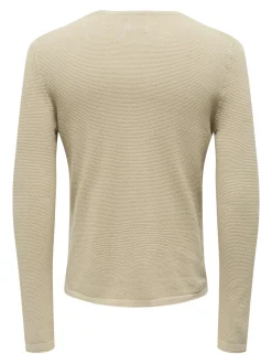 ONSPANTER REG 12 STRUC CREW KNIT NO