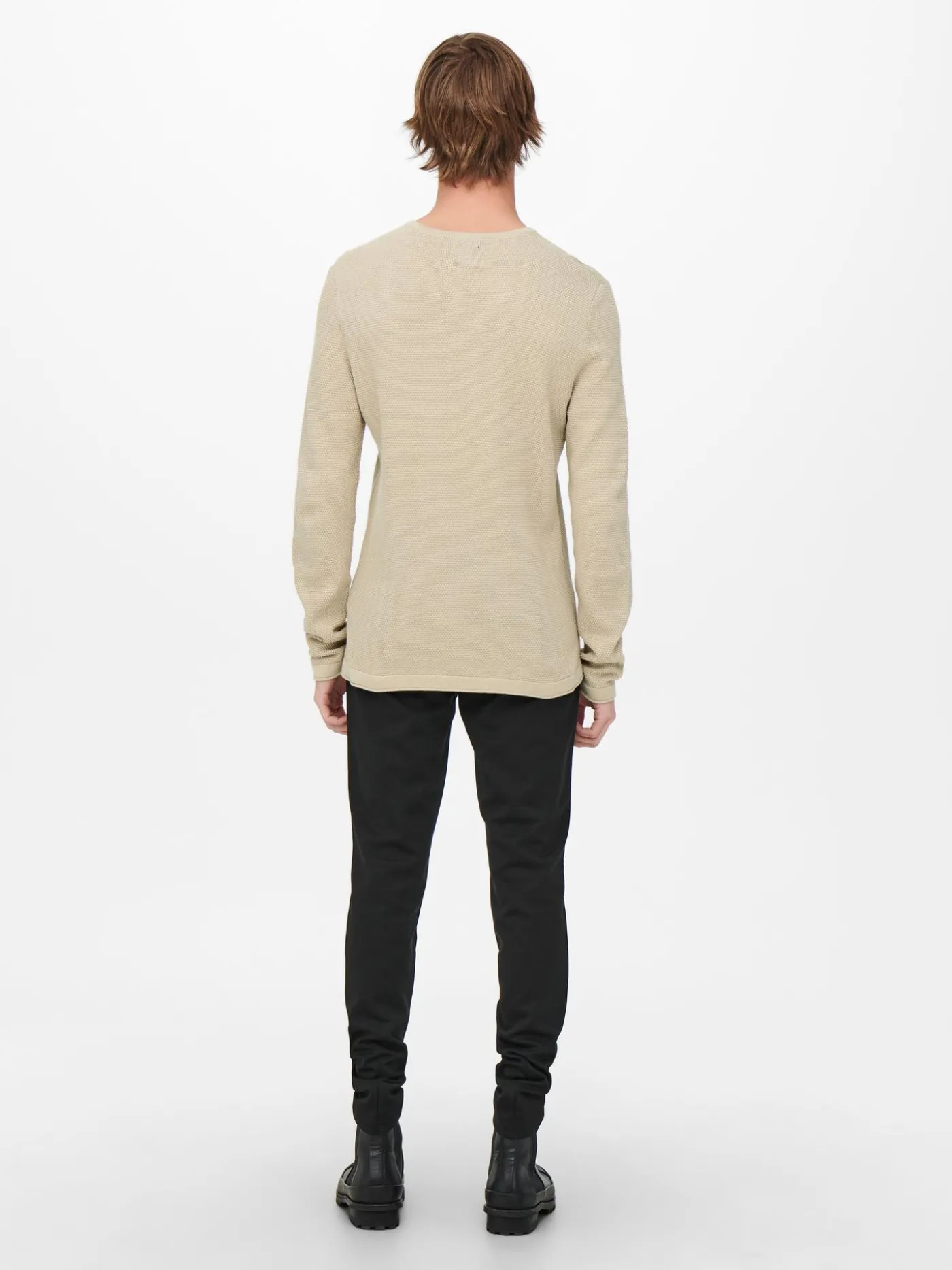 ONSPANTER REG 12 STRUC CREW KNIT NO