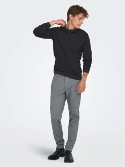 ONSTAPA REG 12 STRUC LS CREW KNIT N