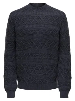 ONSWADE REG 5 STRUC CREW NECK KNIT
