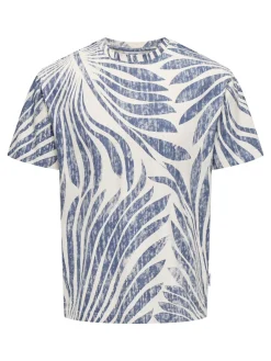 ONSZEKE LIFE REG WASHED SS AOP TEE