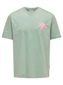 OSJFLORA COL PRINT RLX SS TEE