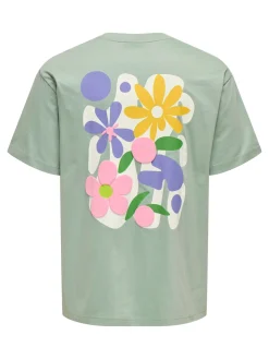OSJFLORA COL PRINT RLX SS TEE