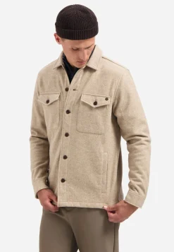 Overshirt Button Closure Melange