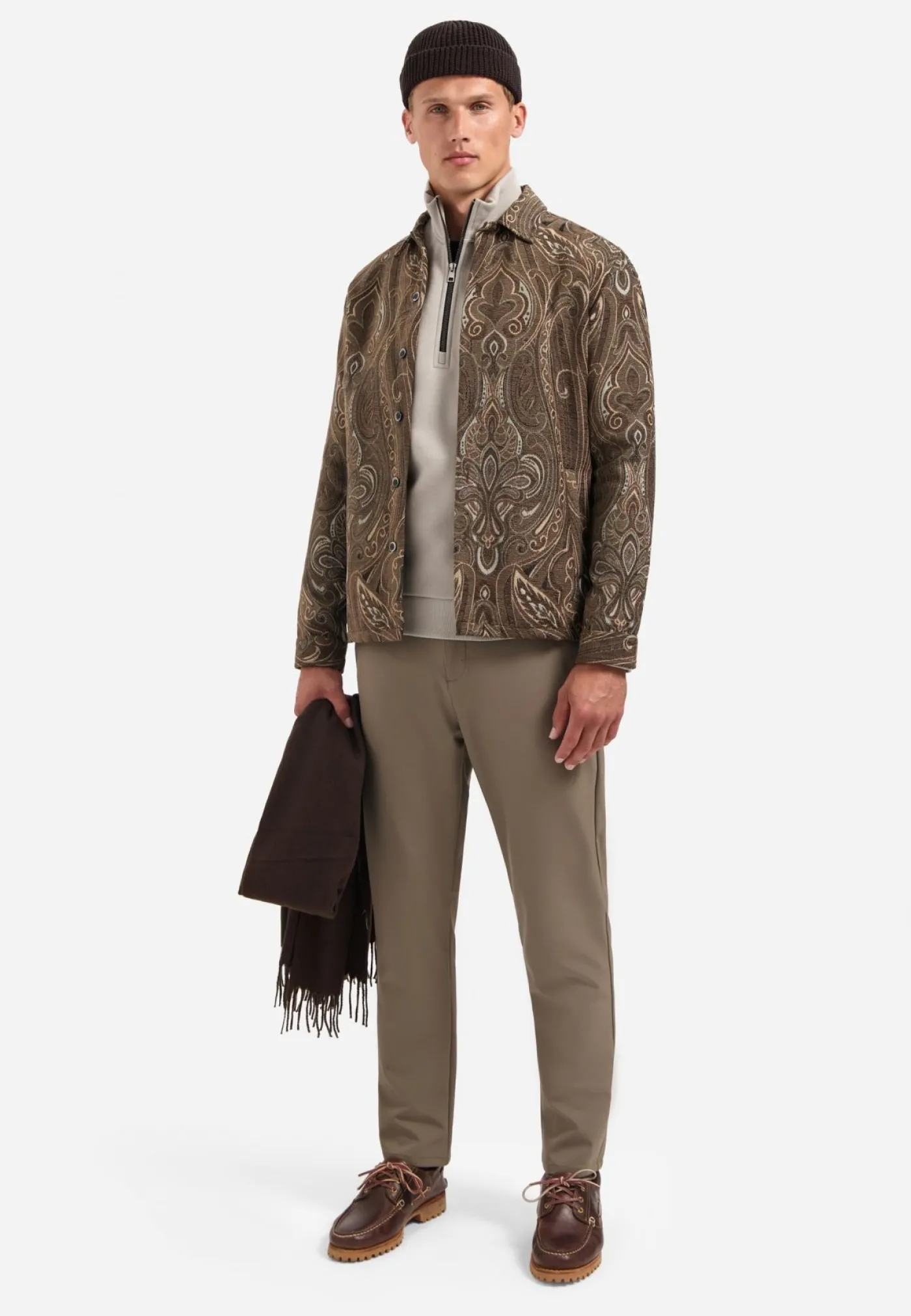 Overshirt Buttons Fancy Jacquard