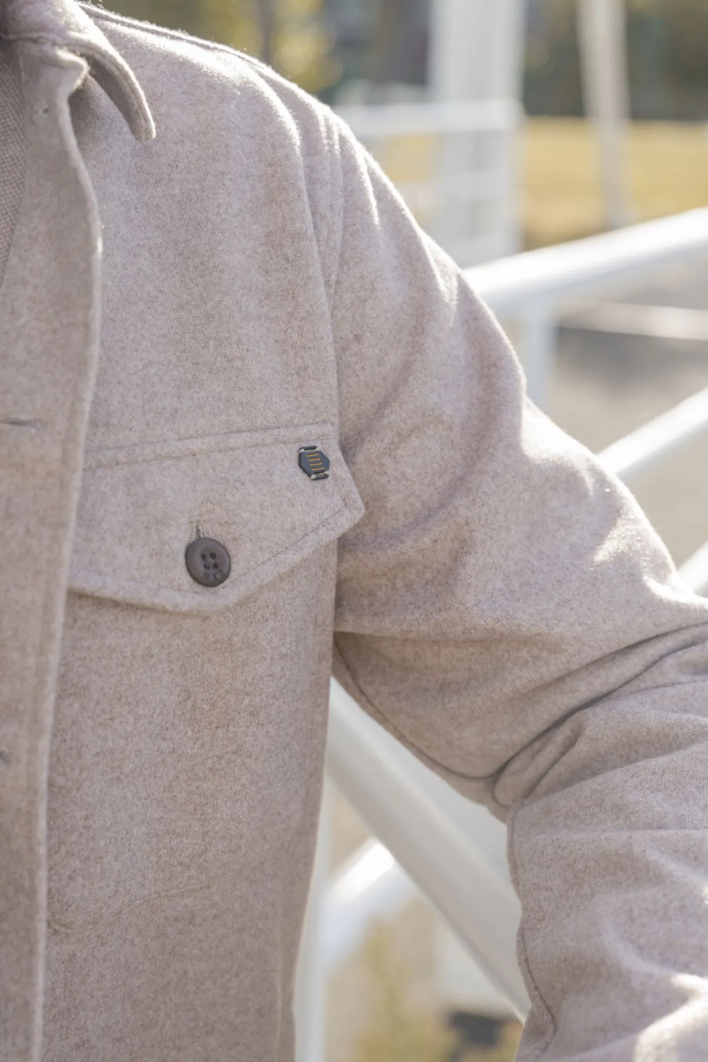 Overshirt Full Button Stretch