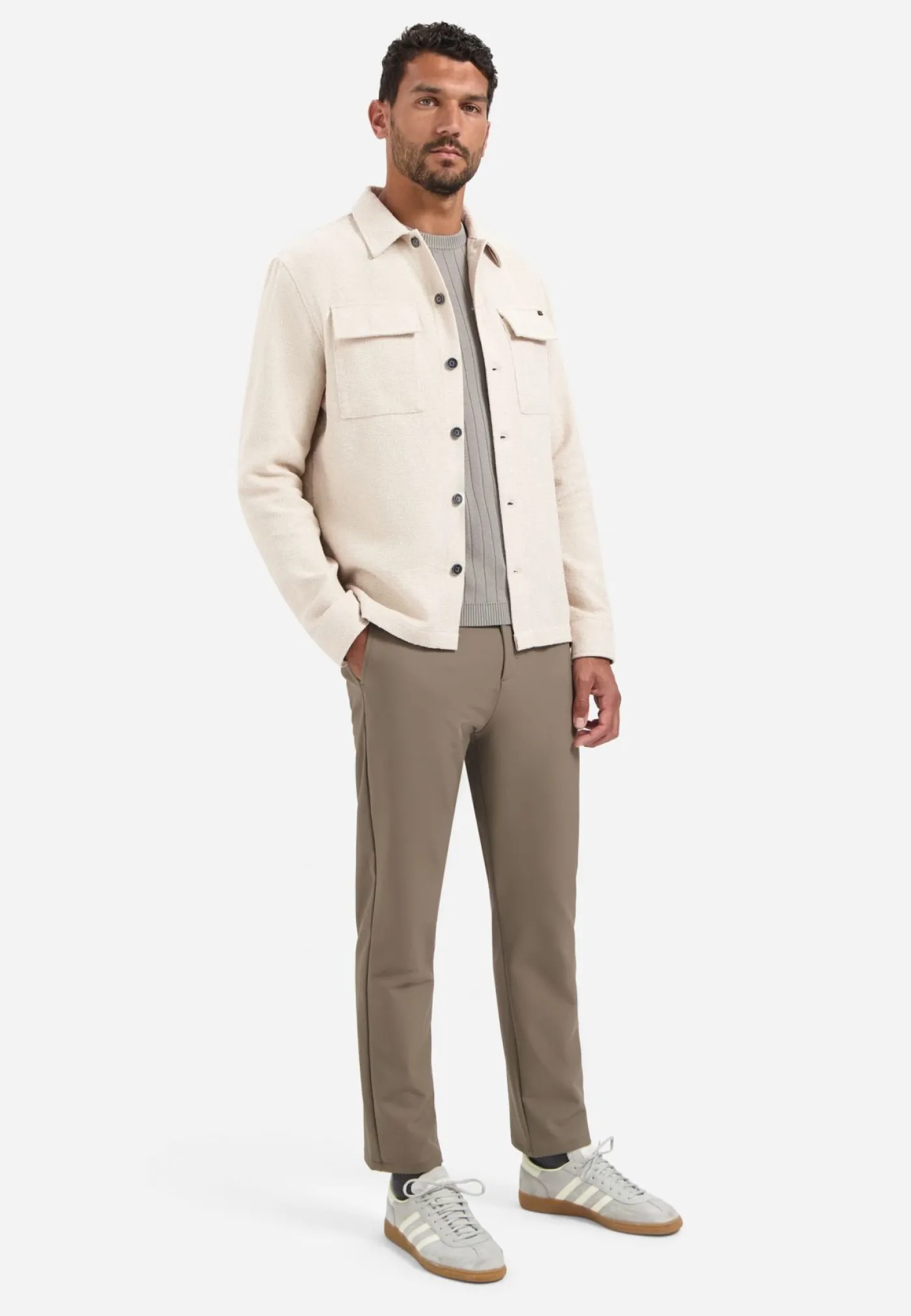 Overshirt Full Button Stretch