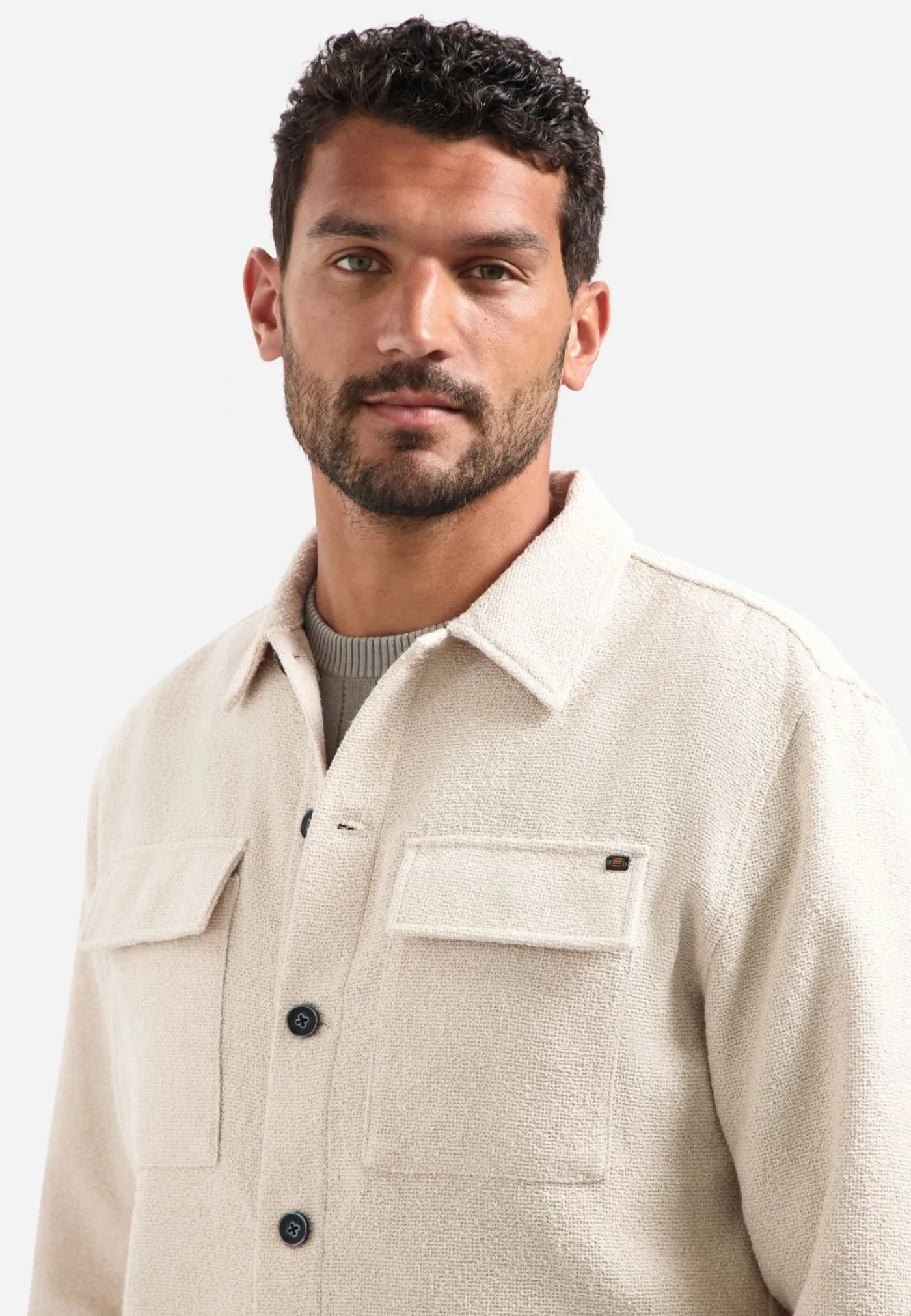 Overshirt Full Button Stretch