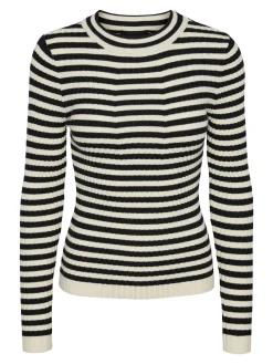 PCCRISTA LS O-NECK KNIT NOOS BC