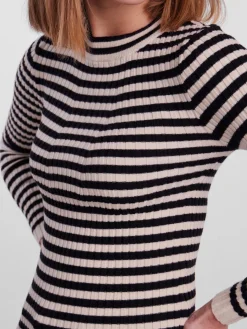 PCCRISTA LS O-NECK KNIT NOOS BC