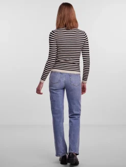 PCCRISTA LS O-NECK KNIT NOOS BC