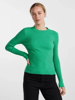 PCCRISTA LS O-NECK KNIT NOOS BC