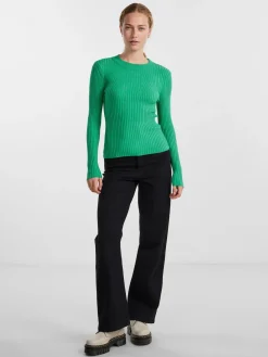 PCCRISTA LS O-NECK KNIT NOOS BC