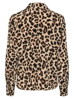 PCJULINA LS V-NECK SHIRT MM WVN