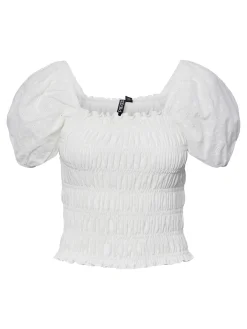 PCLILIE SS SQUARED NECK TOP