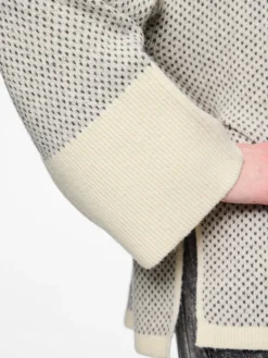 PCNORDIC LS LOOSE O-NECK KNIT