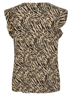 PCNYA SL V-NECK TOP BC