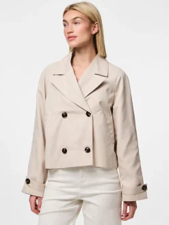 PCSCARLETT LS SHORT TRENCHCOAT NOOS