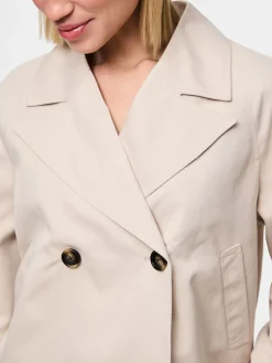 PCSCARLETT LS SHORT TRENCHCOAT NOOS