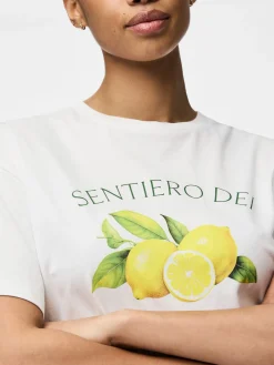 PCTHEA SS PRINTED T-SHIRT BC