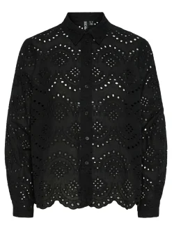 PCVILDE LS SHIRT WVN NOOS