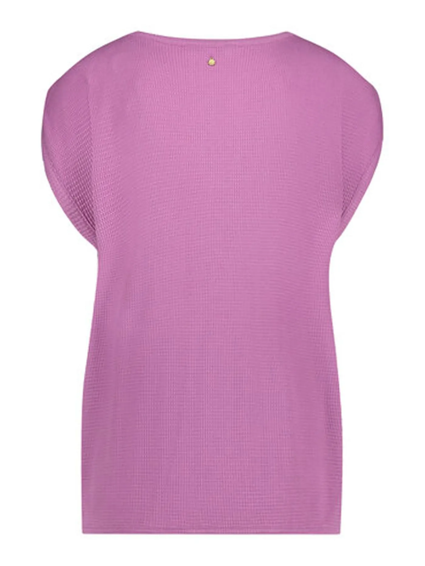 Pique Cap-Sleeved Top