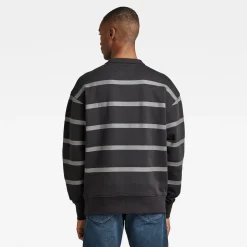 Placed stripe sw r D524 - D524 dk black/granite st