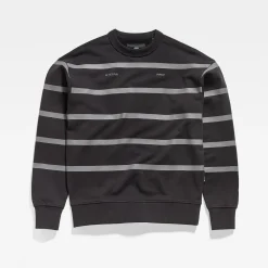 Placed stripe sw r D524 - D524 dk black/granite st