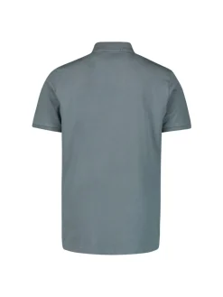 Polo Zip Pique Garment Dyed