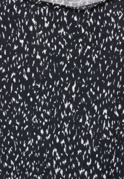 printed shirt w.lace shoulder