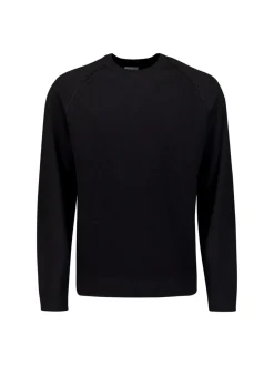 Pullover Crewneck Solid Waffle Knit