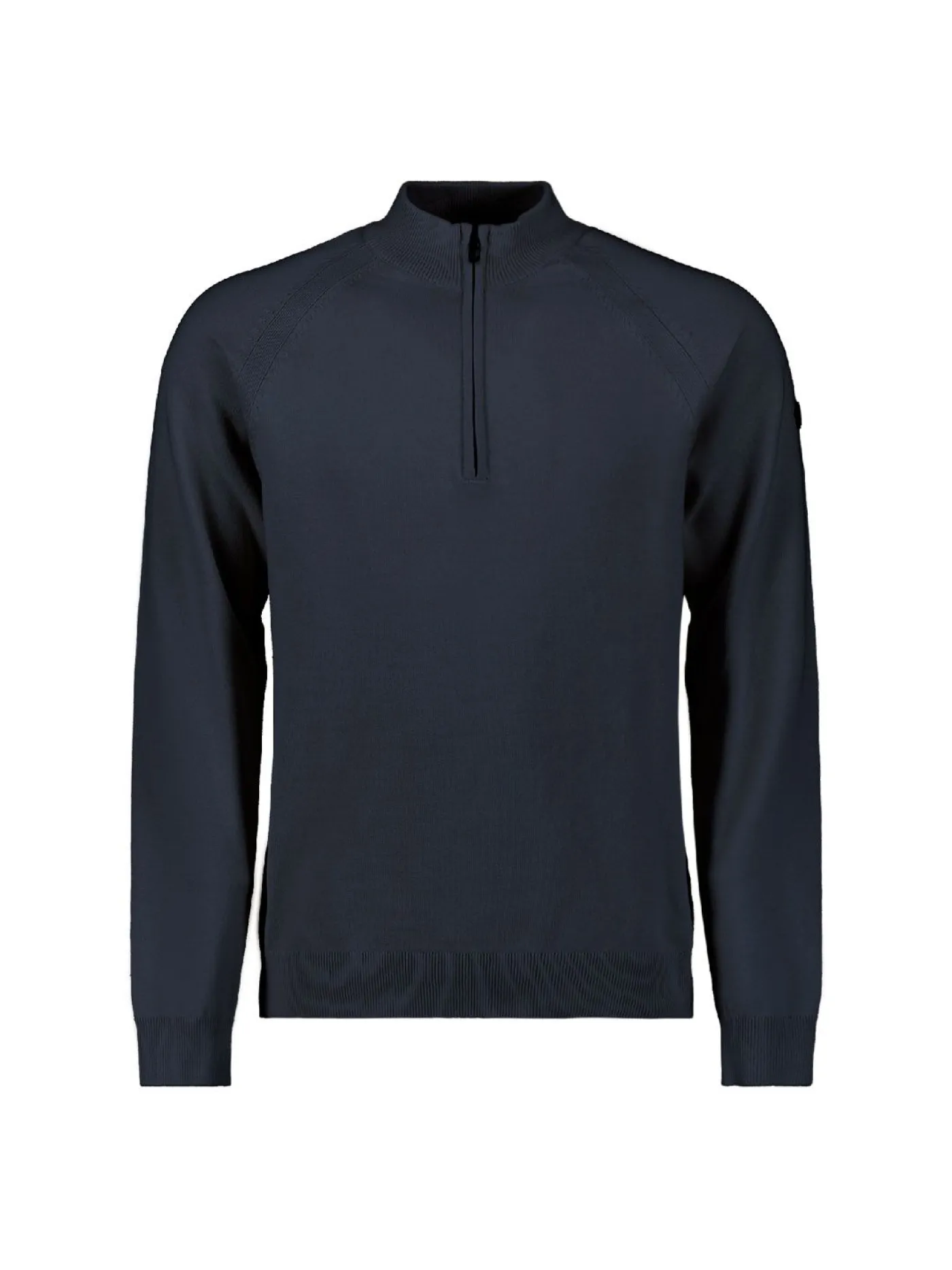 Pullover Half Zip High Collar Solid