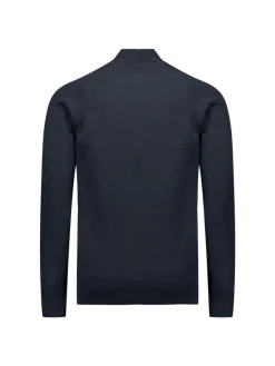 Pullover Half Zip High Collar Solid