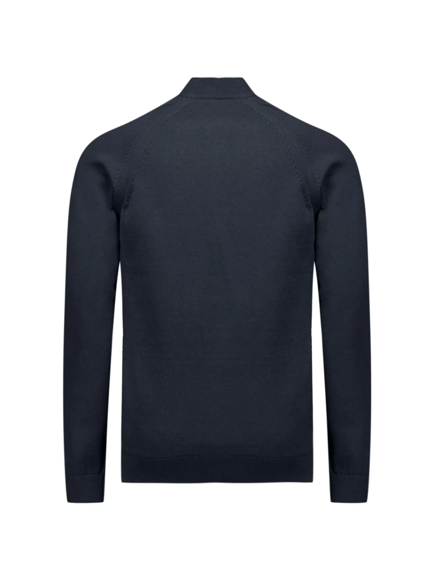 Pullover Half Zip High Collar Solid